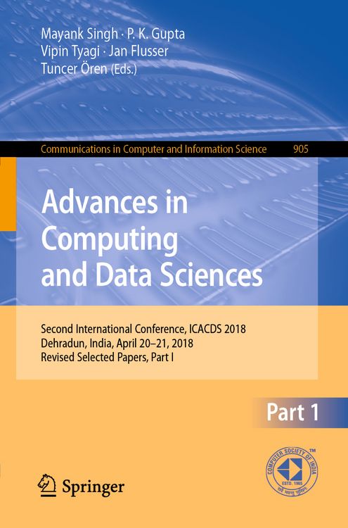 Produktbild: Advances in Computing and Data Sciences