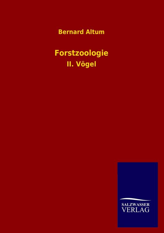 Produktbild: Forstzoologie