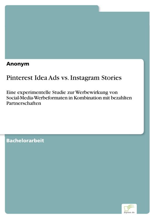 Produktbild: Pinterest Idea Ads vs. Instagram Stories