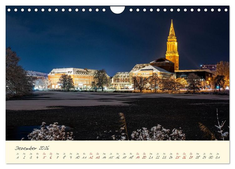 Produktbild: Kiel &ndash; Maritimes Flair im Wandel der Jahreszeiten (Wandkalender 2026 DIN A4 quer), CALVENDO Monatskalender