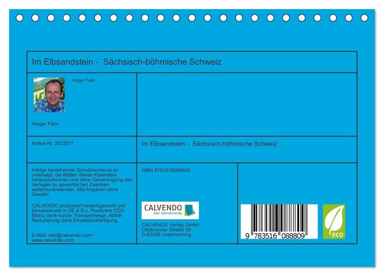 Produktbild: Im Elbsandstein - S&auml;chsisch-b&ouml;hmische Schweiz (Tischkalender 2026 DIN A5 quer), CALVENDO Monatskalender