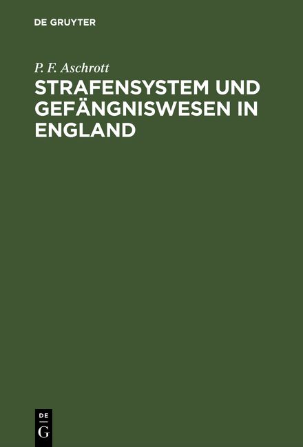 Produktbild: Strafensystem und Gef&auml;ngniswesen in England
