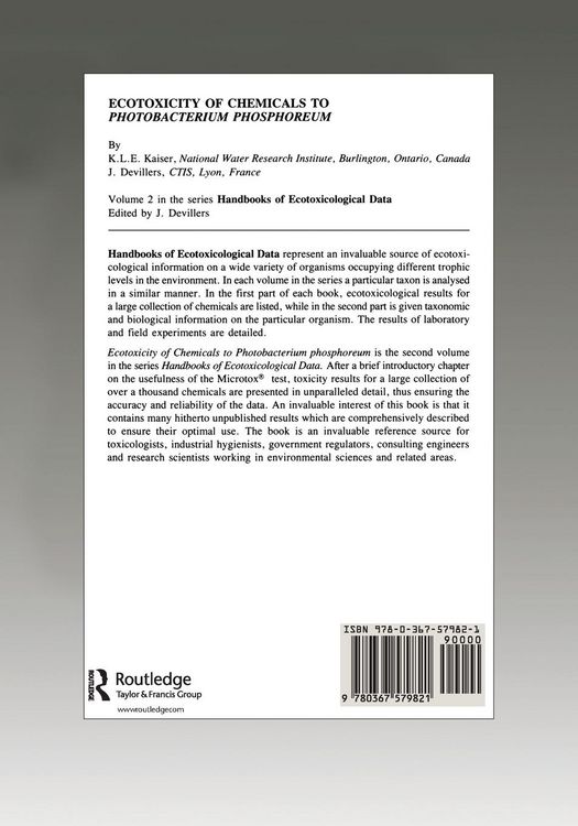 Produktbild: Ecotoxicity of Chemicals to Photobacterium Phosphoreum