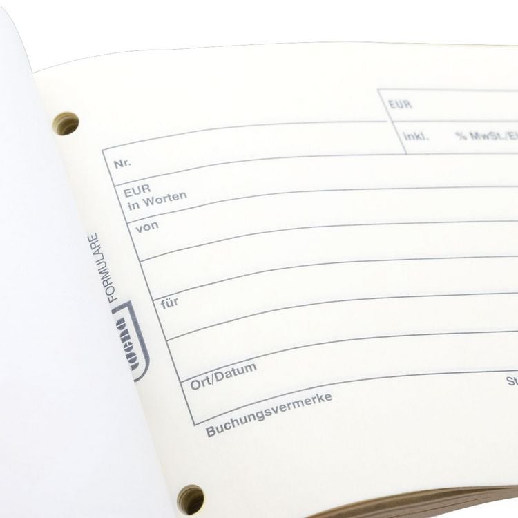 Produktbild: Idena Quittung DIN A6 quer 2x40 Blatt