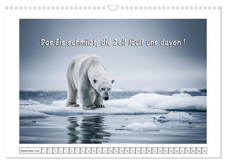 Produktbild: Das Klima in Aufruhr - Die Spirale der globalen Erw&auml;rmung (Wandkalender 2026 DIN A3 quer), CALVENDO Monatskalender