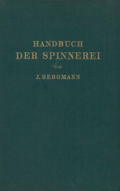 Produktbild: Handbuch der Spinnerei