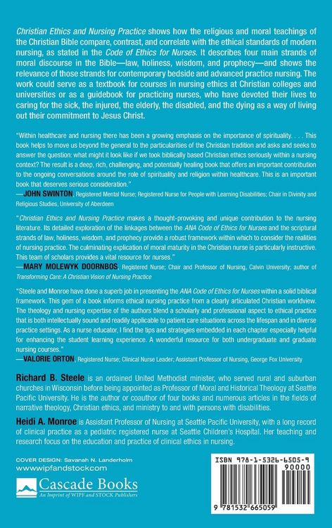 Produktbild: Christian Ethics and Nursing Practice