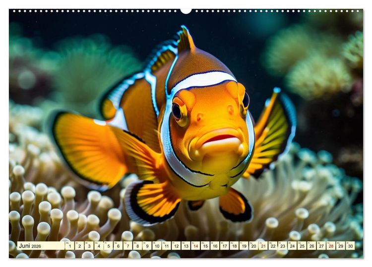 Produktbild: Faszinierende Fische (hochwertiger Premium Wandkalender 2026 DIN A2 quer), Kunstdruck in Hochglanz
