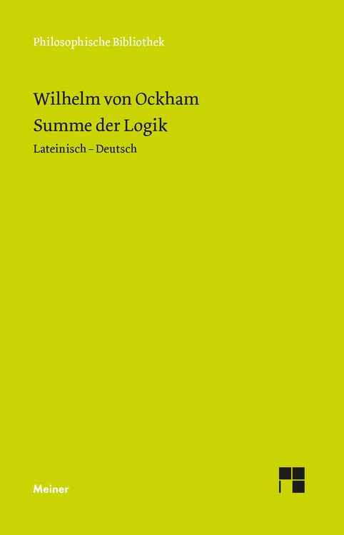 Produktbild: Summe der Logik / Summa logica