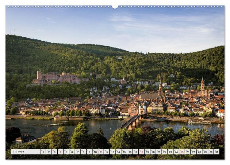 Produktbild: Heidelberg - Die romantische Stadt am Fluss (Wandkalender 2027 DIN A2 quer), CALVENDO Monatskalender