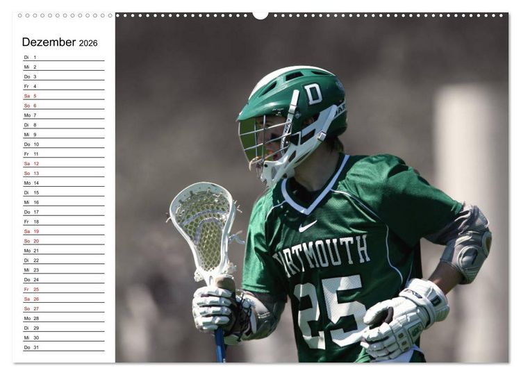Produktbild: Teamsport Lacrosse - Face-off (Wandkalender 2026 DIN A2 quer), CALVENDO Monatskalender