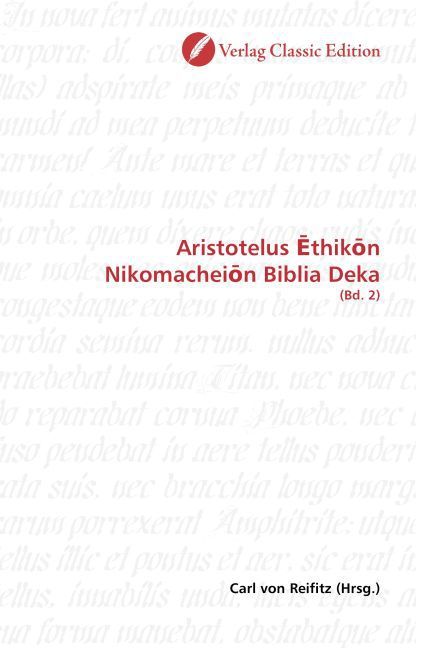 Produktbild: Aristotelus thik n Nikomachei n Biblia Deka