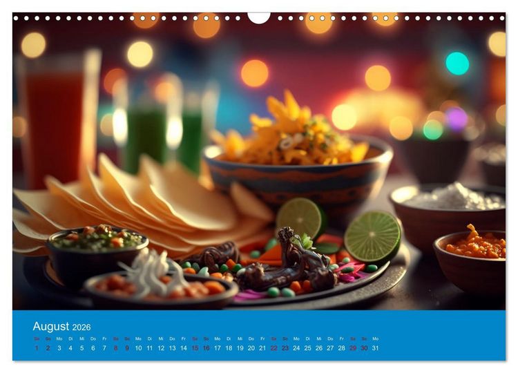 Produktbild: Farben Mexikos: Eine farbenfrohe Reise durch die Jahreszeiten (Wandkalender 2026 DIN A3 quer), CALVENDO Monatskalender