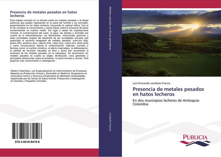 Produktbild: Presencia de metales pesados en hatos lecheros
