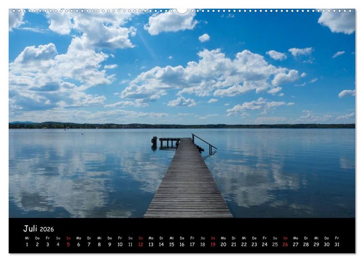 Produktbild: Starnberger See - Silent Moments (Wandkalender 2026 DIN A2 quer), CALVENDO Monatskalender