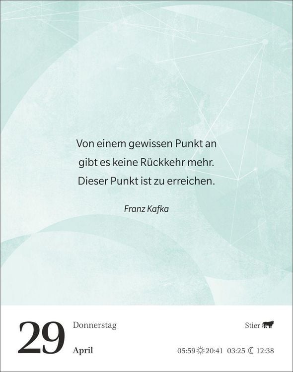 Produktbild: Gute Gedanken tanken Tagesabrei&szlig;kalender 2027 - Denkanst&ouml;&szlig;e f&uuml;r das ganze Jahr