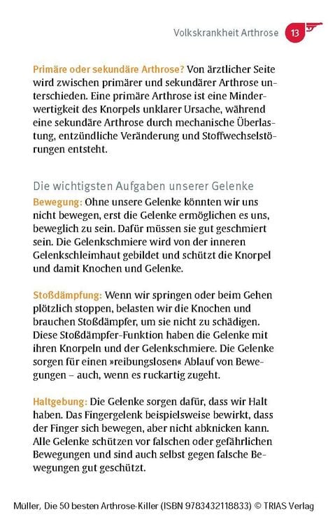 Produktbild: Die 50 besten Arthrose-Killer