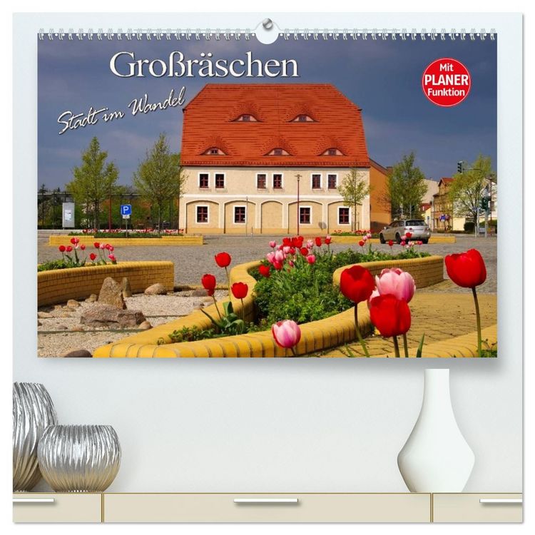 Produktbild: Gro&szlig;r&auml;schen - Stadt im Wandel (hochwertiger Premium Wandkalender 2026 DIN A2 quer), Kunstdruck in Hochglanz