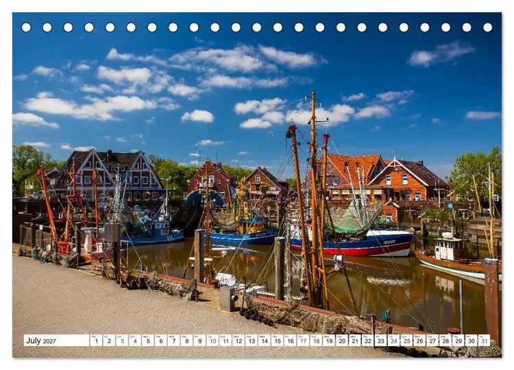 Produktbild: The German North Sea coast (Desk Calendar 2027 DIN A5 landscape), CALVENDO 12 Month DeskCalendar
