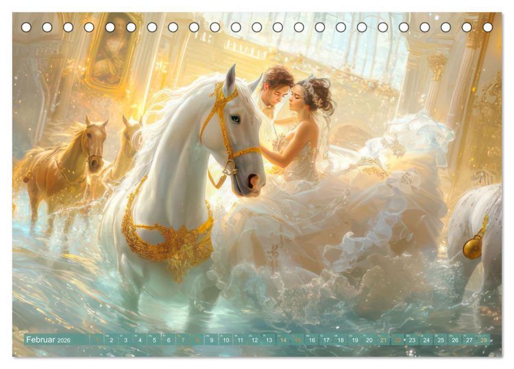 Produktbild: Opulente Unterwasserromanzen (Tischkalender 2026 DIN A5 quer), CALVENDO Monatskalender