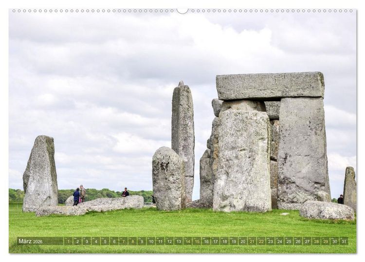 Produktbild: Geheimnisvolles Stonehenge (Wandkalender 2026 DIN A2 quer), CALVENDO Monatskalender