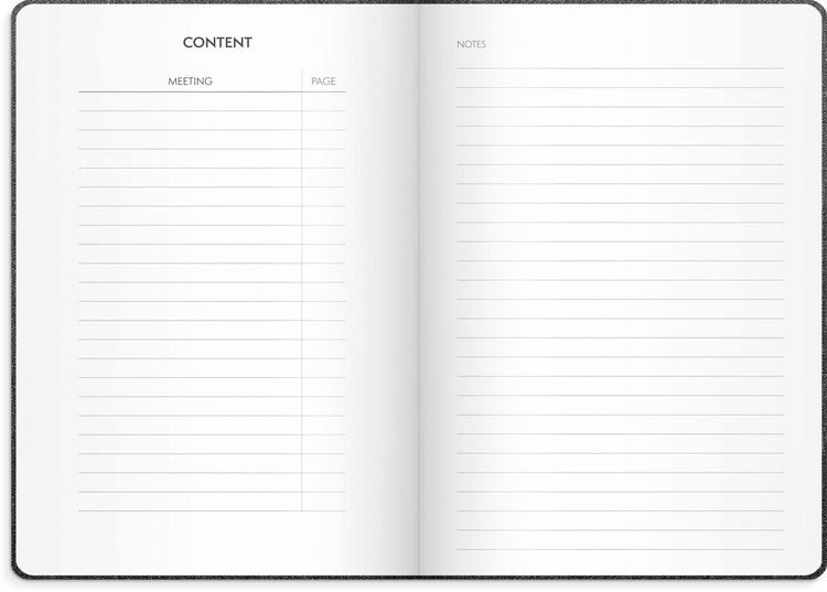 Produktbild: Burde Meeting Journal Undatiert
