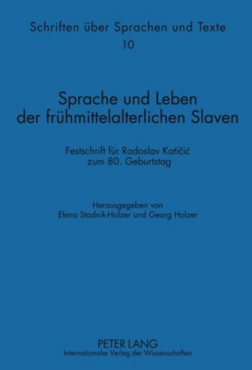 Produktbild: Sprache und Leben der fr&uuml;hmittelalterlichen Slaven