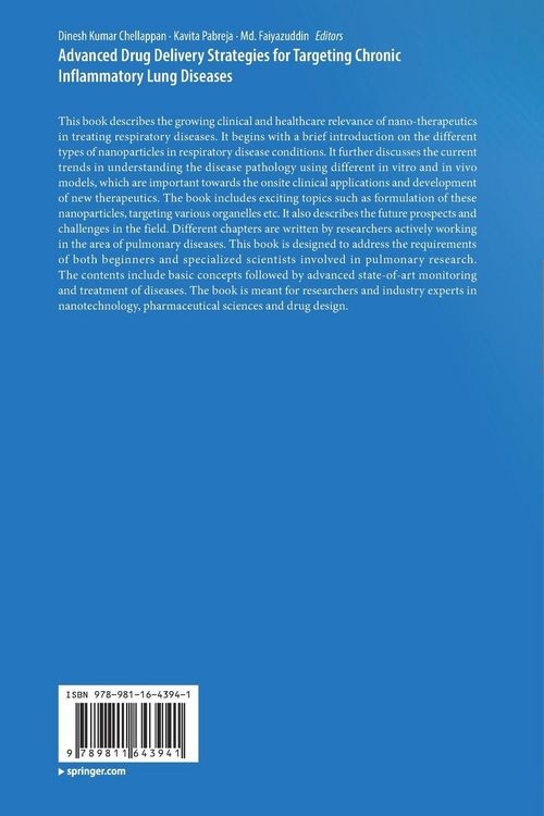 Produktbild: Advanced Drug Delivery Strategies for Targeting Chronic Inflammatory Lung Diseases