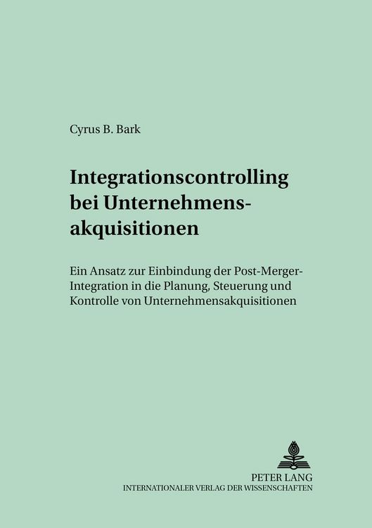 Produktbild: Integrationscontrolling bei Unternehmensakquisitionen