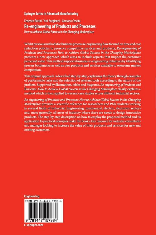 Produktbild: Re-engineering of Products and Processes