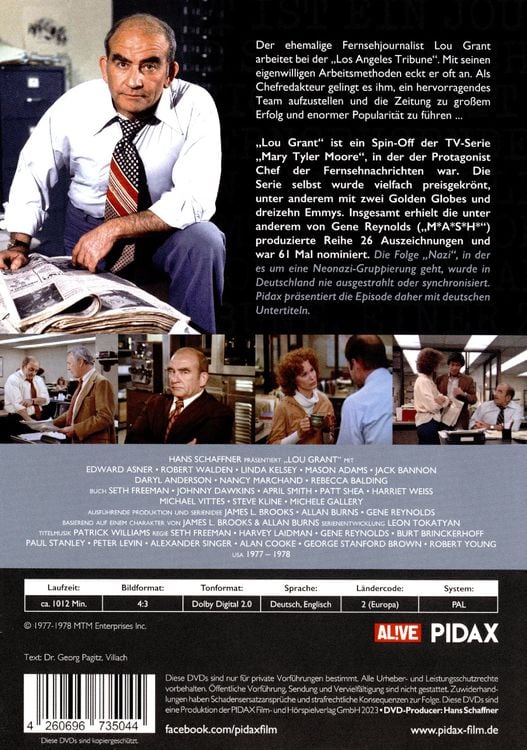 Produktbild: Lou Grant, Staffel 1 / Die ersten 22 Folgen der preisgekrönten Kultserie mit Edward Asner (Pidax Serien-Klassiker)