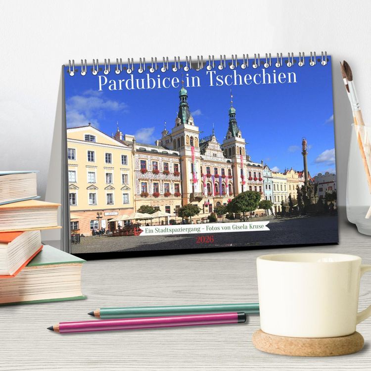 Produktbild: Pardubice in Tschechien - Ein Stadtspaziergang (Tischkalender 2026 DIN A5 quer), CALVENDO Monatskalender