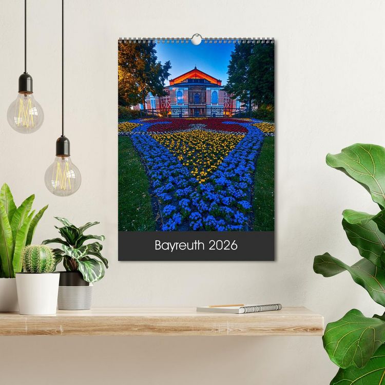 Produktbild: Bayreuth 2026 (Wandkalender 2026 DIN A3 hoch), CALVENDO Monatskalender