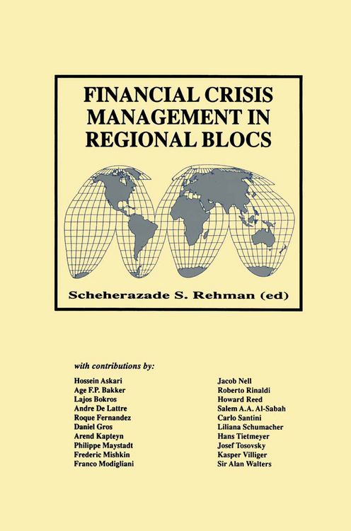 Produktbild: Financial Crisis Management in Regional Blocs