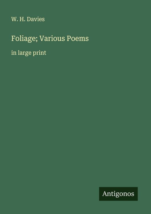 Produktbild: Foliage; Various Poems