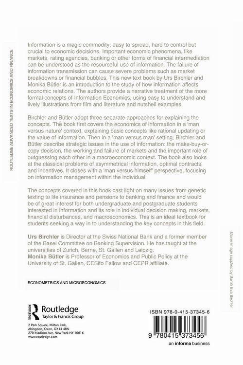 Produktbild: Information Economics