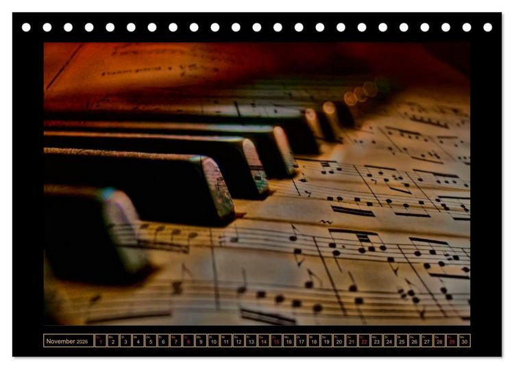 Produktbild: Klavier - Solo f&uuml;r zehn Finger (Tischkalender 2026 DIN A5 quer), CALVENDO Monatskalender