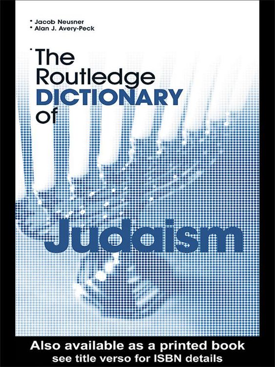 Produktbild: The Routledge Dictionary of Judaism