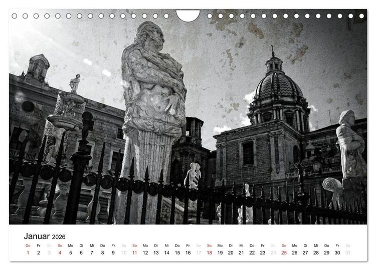 Produktbild: Silberstein portr&auml;tiert Palermo (Wandkalender 2026 DIN A4 quer), CALVENDO Monatskalender