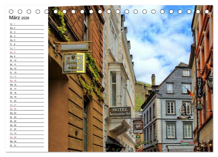 Produktbild: Eine Perle an der Mosel &ndash; Bernkastel-Kues (Tischkalender 2026 DIN A5 quer), CALVENDO Monatskalender