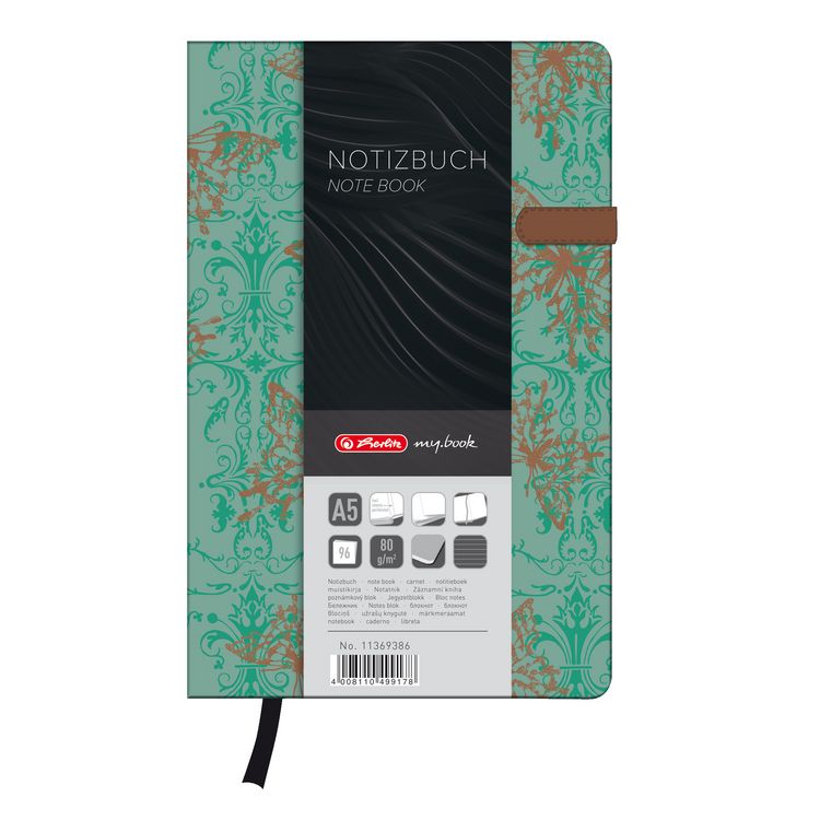 Produktbild: Herlitz Notizbuch my.book Lady A5, 96 Blatt liniert, Butterfly