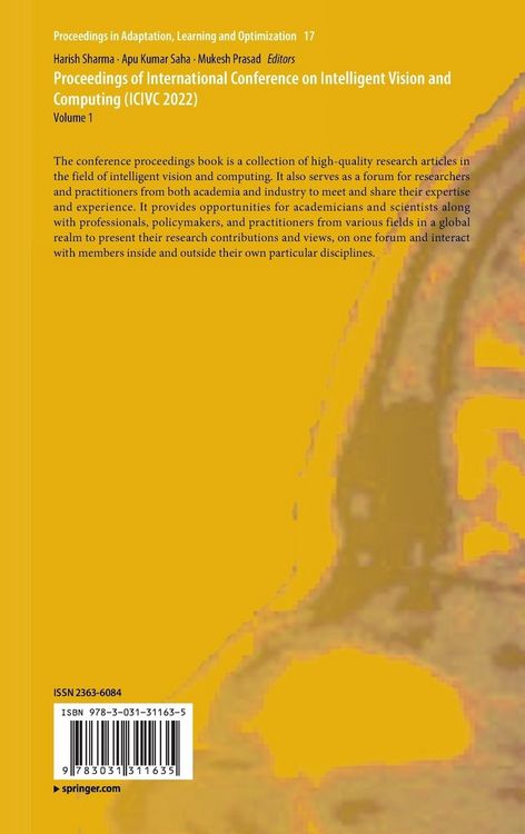 Produktbild: Proceedings of International Conference on Intelligent Vision and Computing (ICIVC 2022)