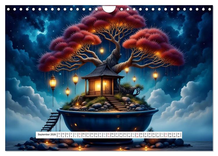 Produktbild: Poesie der Bonsais (Wandkalender 2026 DIN A4 quer), CALVENDO Monatskalender