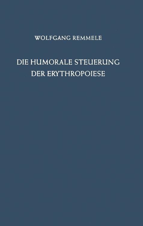 Produktbild: Die Humorale Steuerung der Erythropoiese
