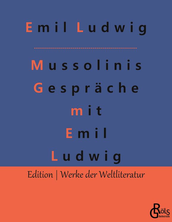 Produktbild: Mussolinis Gespr&auml;che mit Emil Ludwig