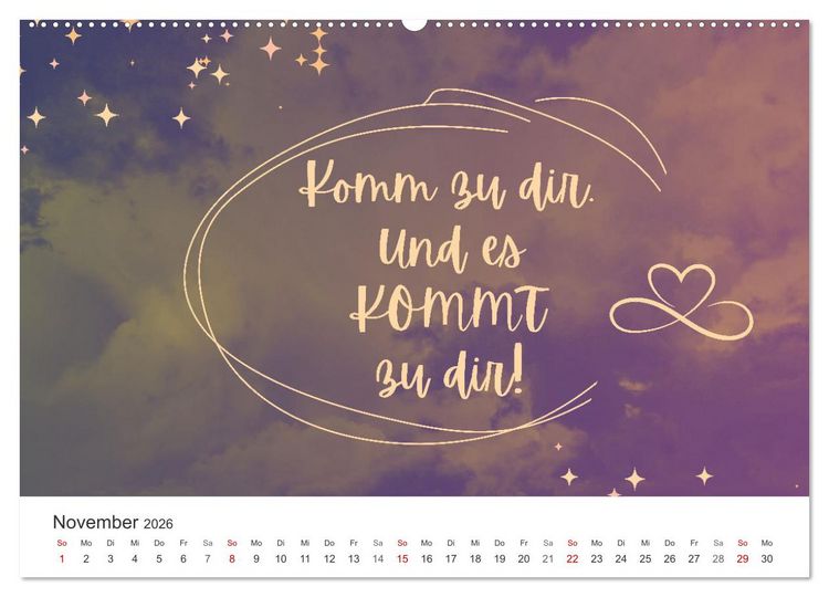 Produktbild: Lass Freude dein Kompass sein (Wandkalender 2026 DIN A2 quer), CALVENDO Monatskalender