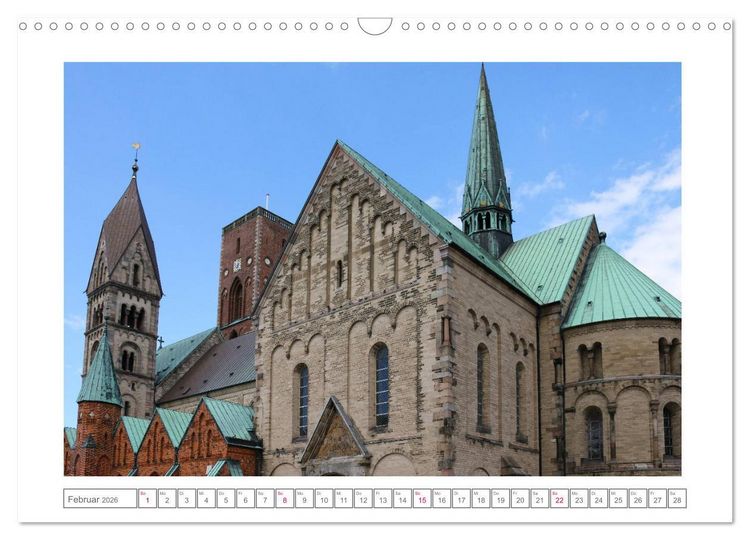Produktbild: Ribe, D&auml;nemarks alte Stadt mit Mittelaltercharme und Wikinger-Vergangenheit (Wandkalender 2026 DIN A3 quer), CALVENDO Monatskalender