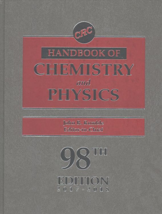 Produktbild: CRC Hdb of Chemistry and Physics, 98th Ed.