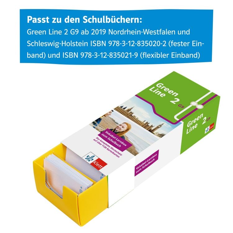 Produktbild: Green Line 2 G9 (Neue Ausgabe ab 2019) Klasse 6 Vokabel-Lernbox zum Schulbuch