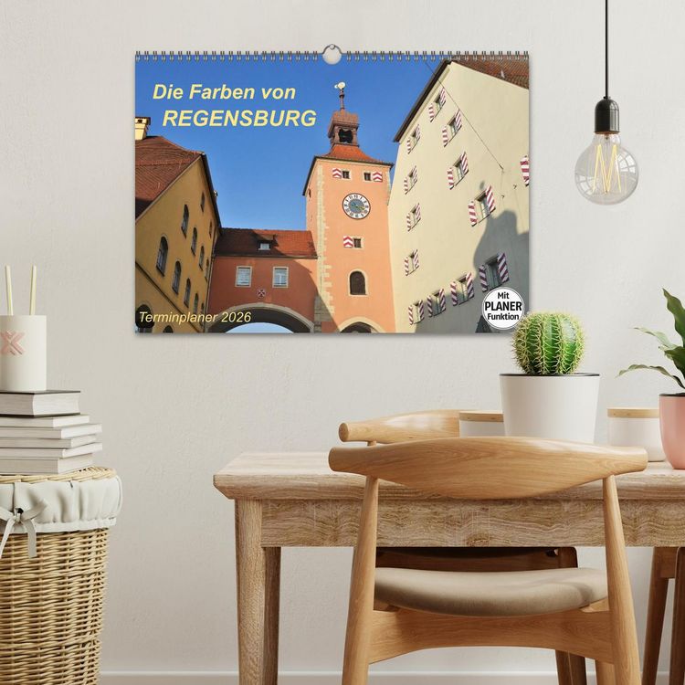 Produktbild: Die Farben von REGENSBURG (Wandkalender 2026 DIN A3 quer), CALVENDO Monatskalender
